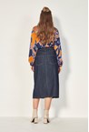 STEVIE SKIRT - dark denim